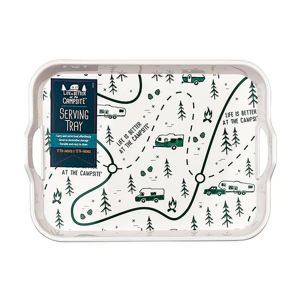 Camco Green Rv Map Bricka, White, 44.7 x 32.3 x 4.7cm