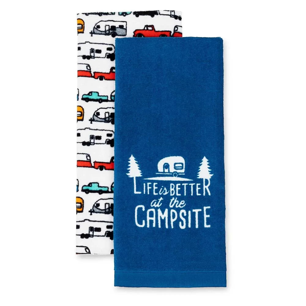 Camco Kökshandduk 2 Enheter, Blue / white, 68.58 x 41.91cm