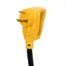 Camco Powergrip Låsadapter 7.6 M, Yellow / black, 30A Kvinnlig/30A Manlig