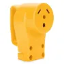 Camco Powergrip Stickproppsadapter 30a, Yellow, One Size