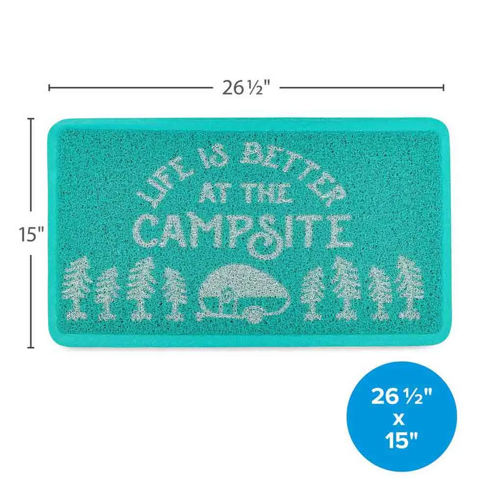 Camco Retro Rv Matta, Teal, 67.3 x 38.1cm