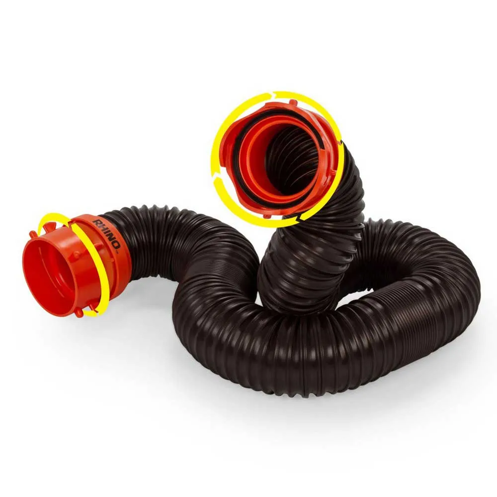 Camco Rhinoflex Slangset 1.52 M, Black / orange, One Size