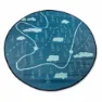 Camco Rund Matta 1.82 M, Map pattern, One Size