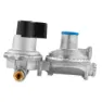 Camco Tvåstegs Propanregulator Med Automatisk Omkoppling, Grey, 1/4"