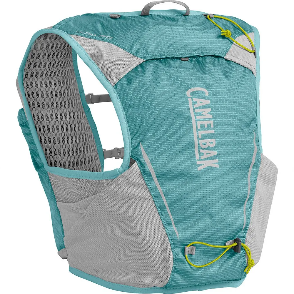 CamelBak Ultra Pro 6l+2 Quick Stow Flasks Hydreringsväst För Kvinnor, Aqua sea / silver, M