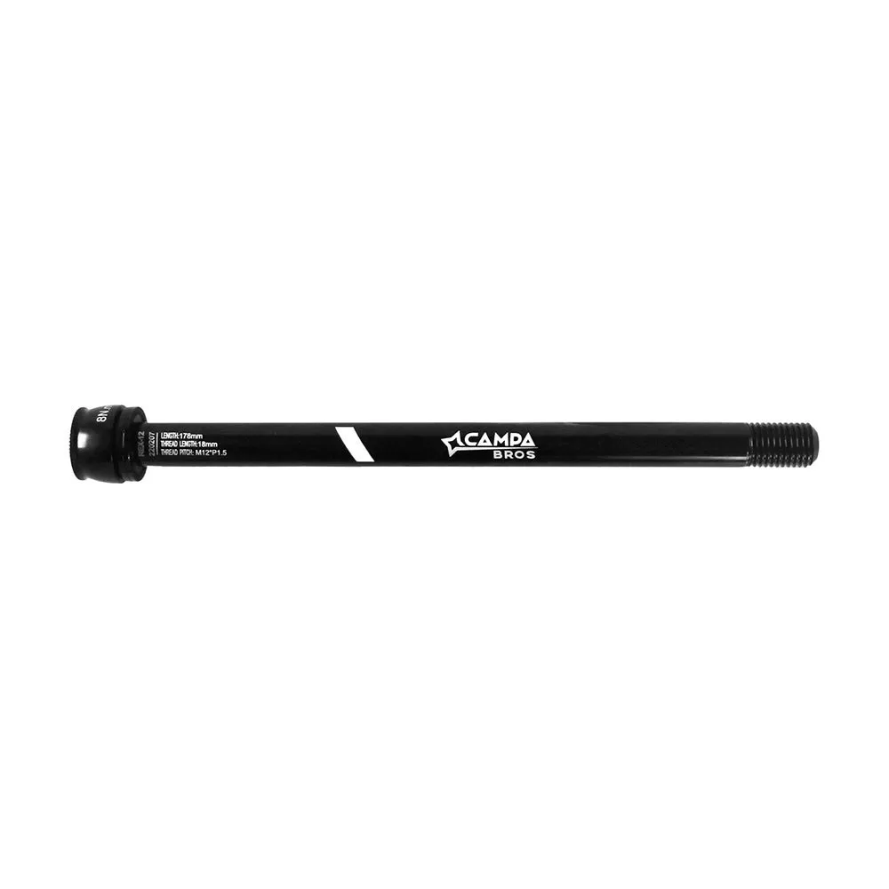 Campa Bros Kombat M12 X P1.5 X 18l Shimano Bakre Genomgående Axel, Black, 12 x 178mm Campa Bros Kombat M12 X P1.5 X 18l Shimano Bakre Genomgående Axel, Black, 12 x 178mm