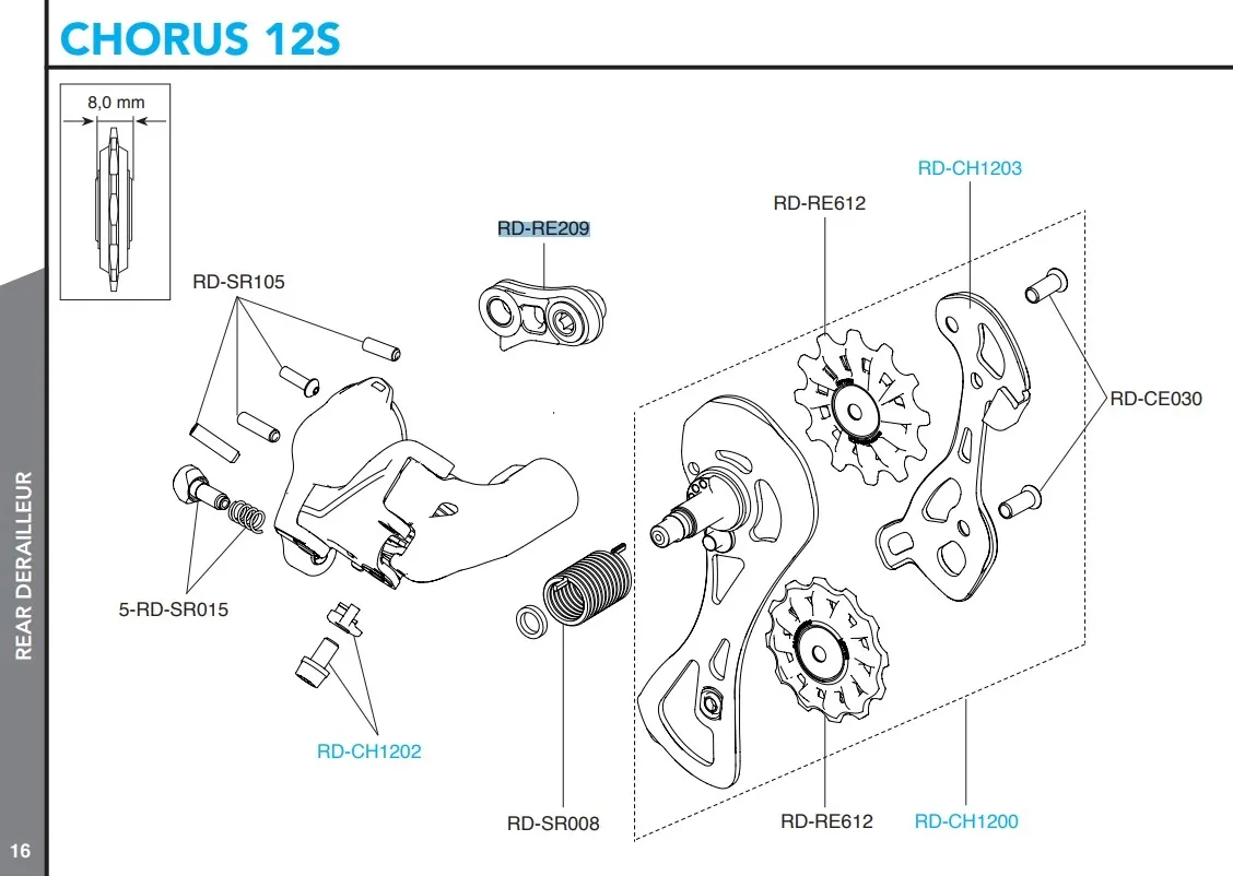 Campagnolo Bakväxel Fäste Campagnolo Bakväxel Fäste