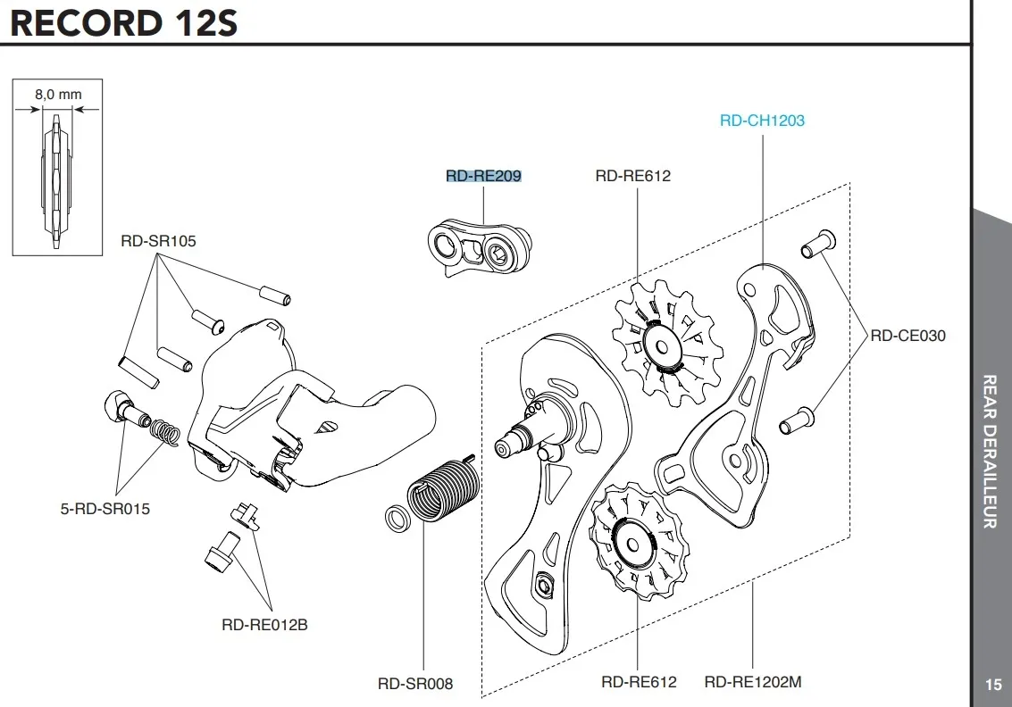 Campagnolo Bakväxel Fäste Campagnolo Bakväxel Fäste