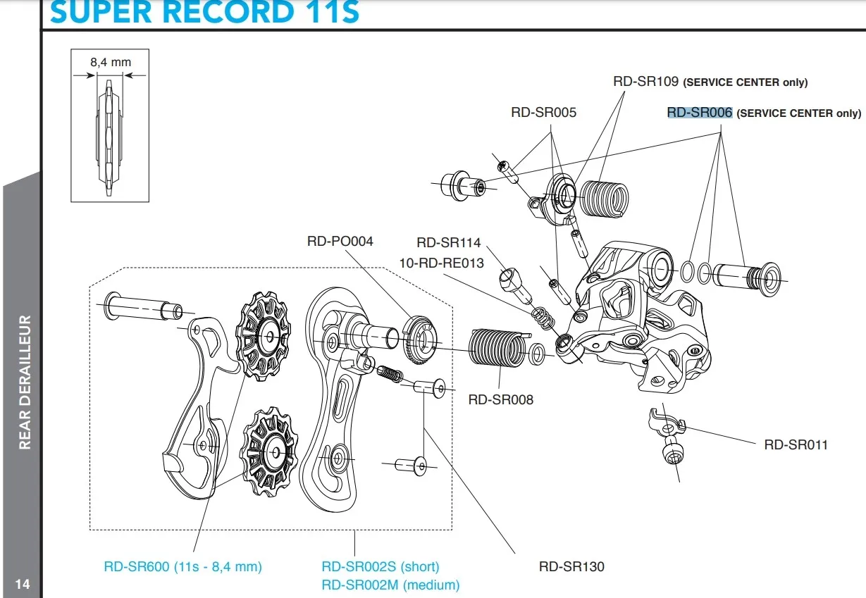 Campagnolo Bakväxel Monteringsbult Campagnolo Bakväxel Monteringsbult