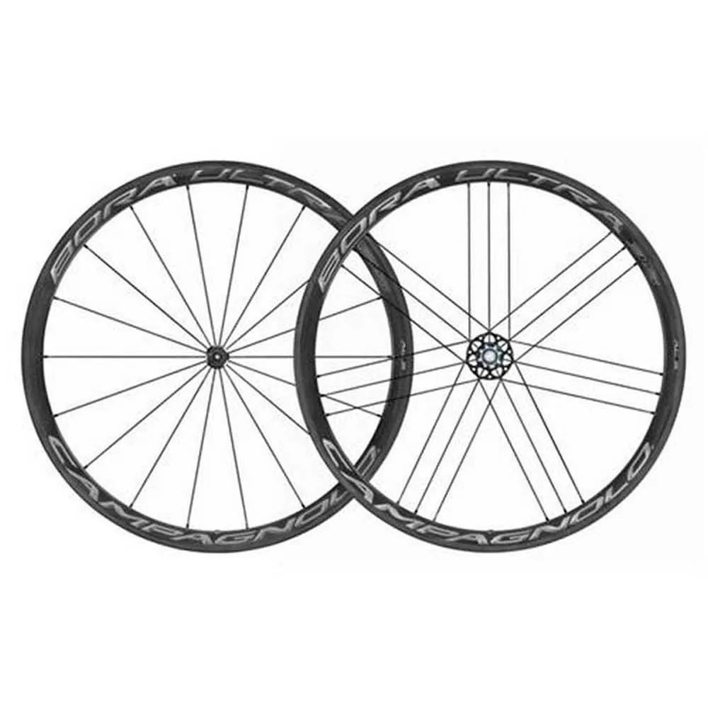 Campagnolo Bora Ultra Dark 35 Tub Tubular Landsvägshjulset, Black, 9 x 100 / 10 x 130mm, Campagnolo