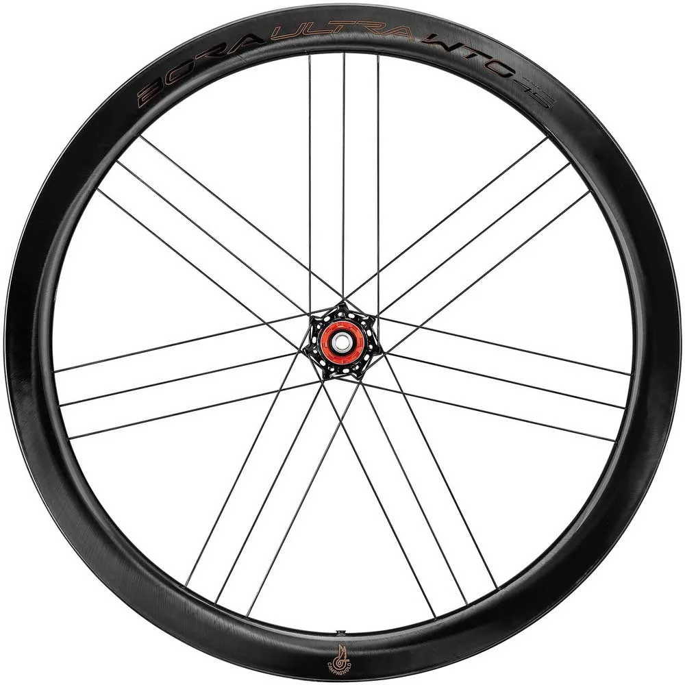Campagnolo Bora Ultra Wto 45 C23 Cl Disc Tubeless Landsvägscykelns Bakhjul, Black, 12 x 142mm, Shimano/Sram HG