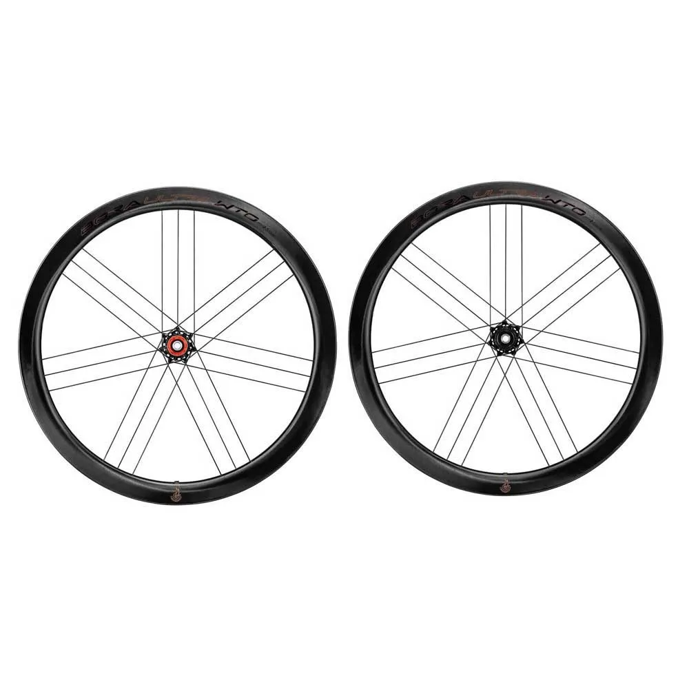 Campagnolo Bora Ultra Wto 45 Team Edition C23 Cl Disc Tubeless Landsvägshjulset, Black, 12 x 100/12 x 142mm, Shimano/Sram HG Campagnolo Bora Ultra Wto 45 Team Edition C23 Cl Disc Tubeless Landsvägshjulset, Black, 12 x 100/12 x 142mm, Shimano/Sram HG