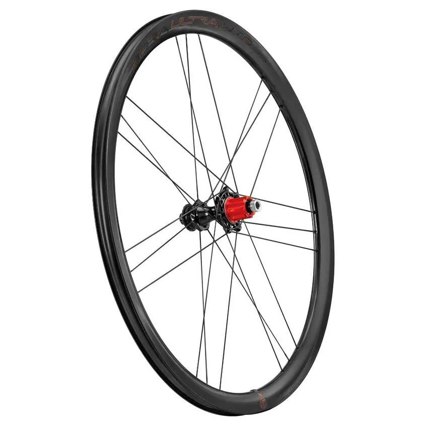 Campagnolo Bora Ultra Wto Db 35 C23 2wf Cl Disc Tubeless Landsvägscykelns Bakhjul, Black, 12 x 142mm, Campagnolo