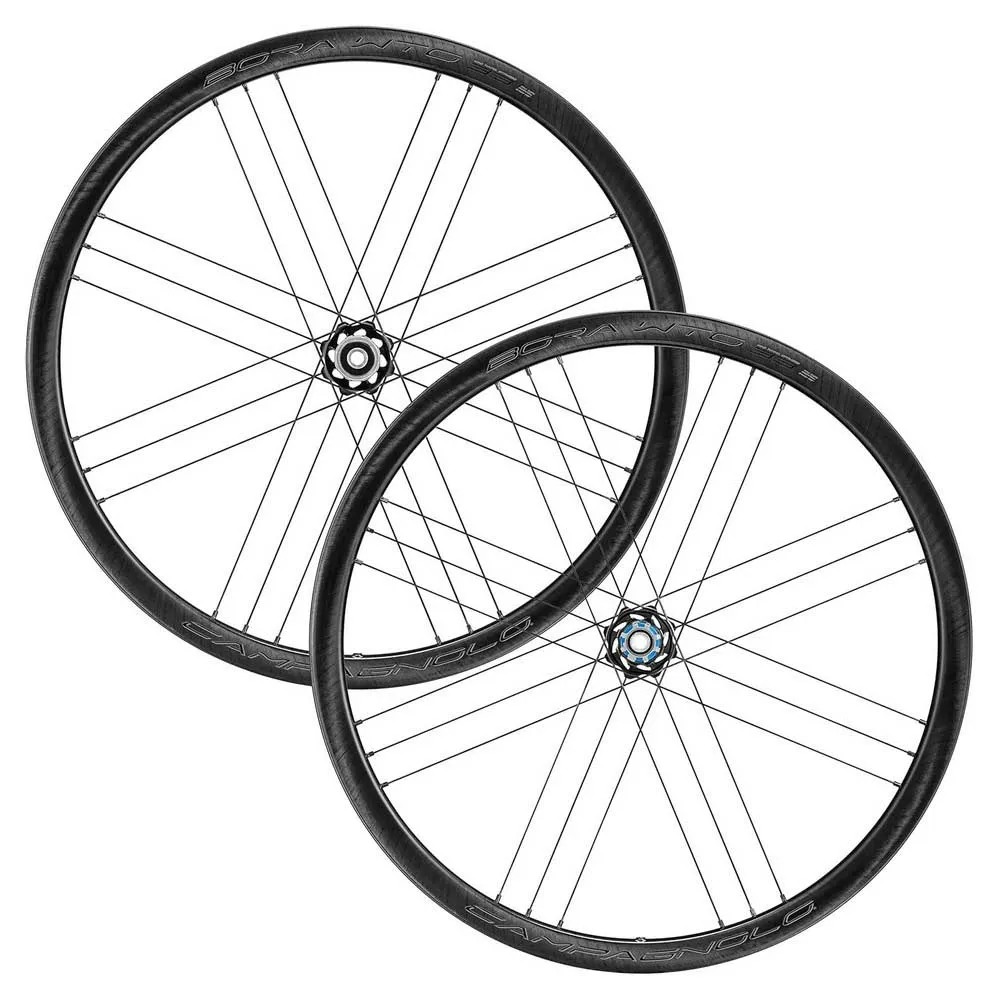 Campagnolo Bora Wto 33 Cl Disc Tubeless Landsvägshjulset, Black, 12 x 100/12 x 142mm, Campagnolo