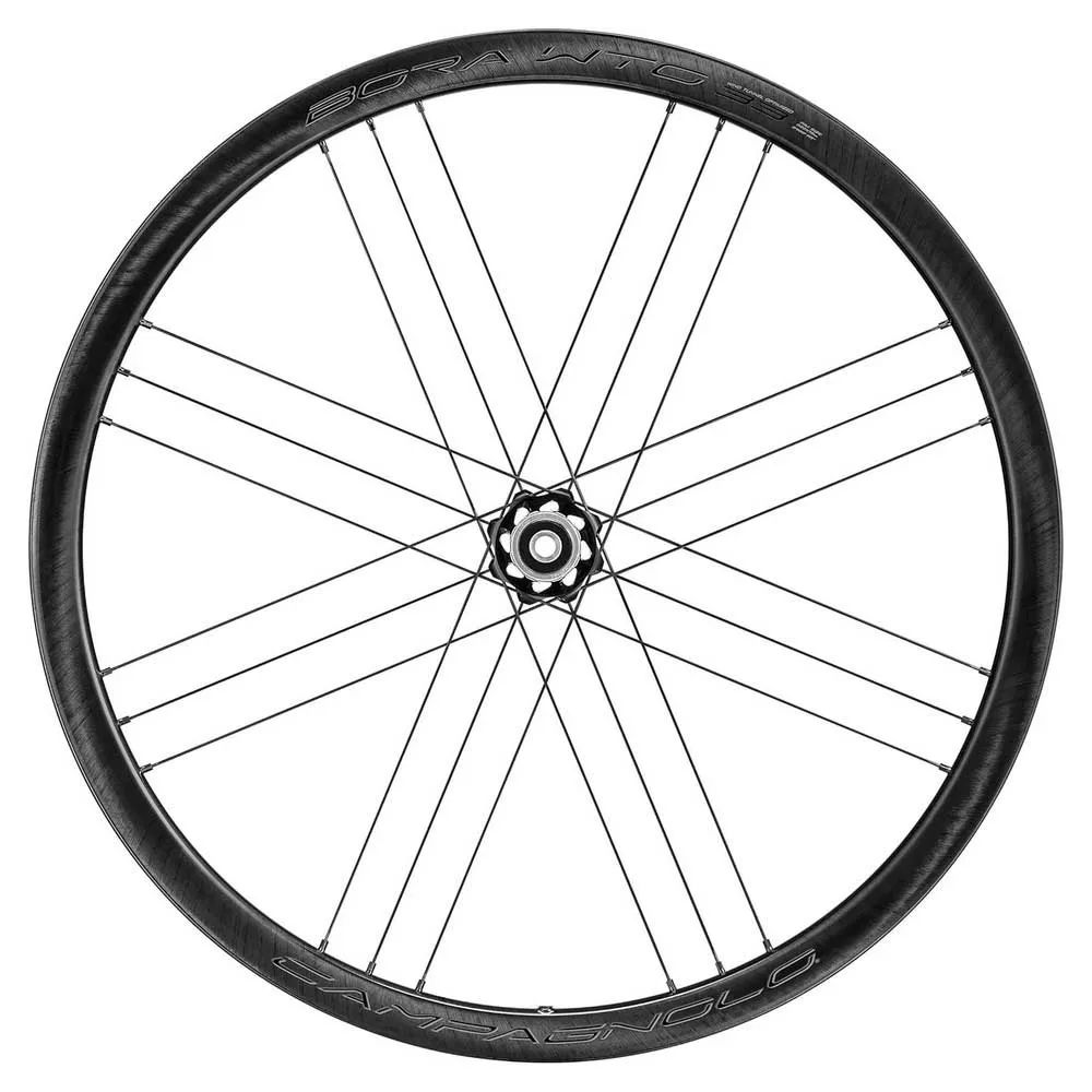 Campagnolo Bora Wto 33 Cl Disc Tubeless Landsvägshjulset, Black, 12 x 100/12 x 142mm, Campagnolo