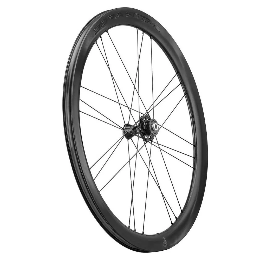 Campagnolo Bora Wto Db 45 C23 2wf Cl Disc Tubeless Framhjul För Landsvägscykel, Black, 12 x 100mm