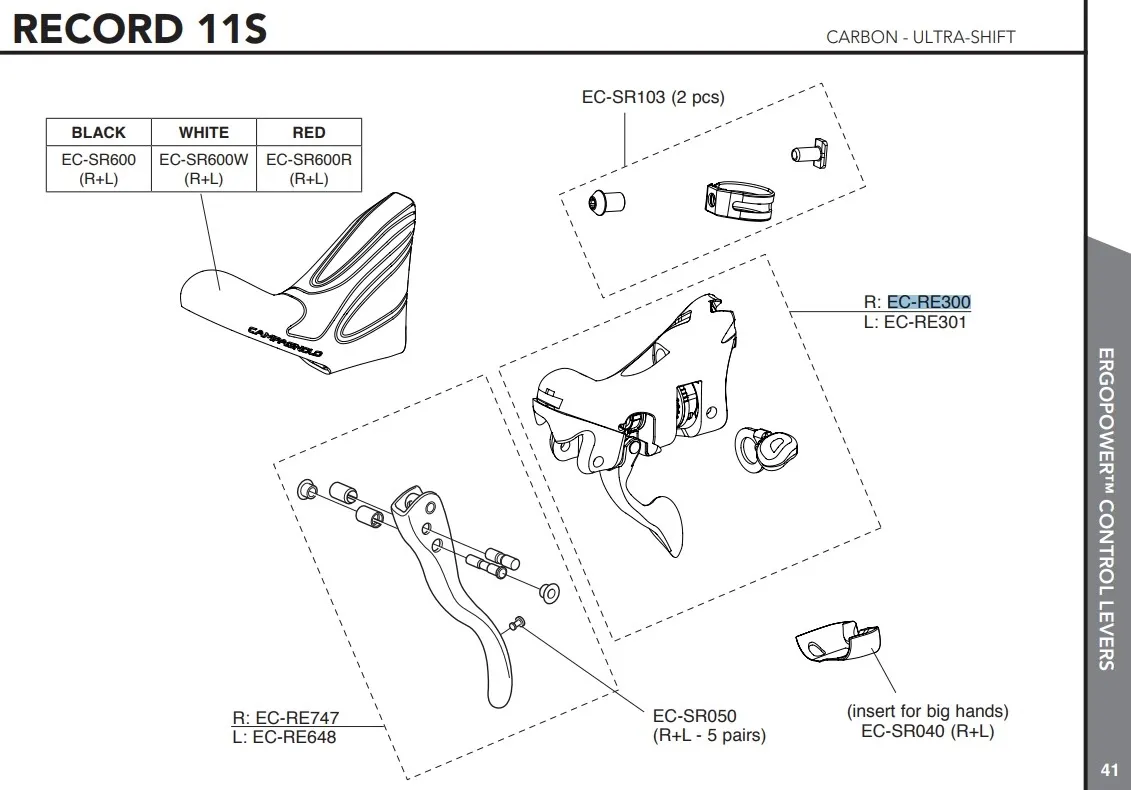 Campagnolo Ergopower Växelreglagekropp