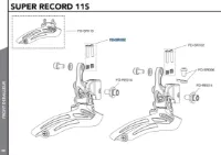 Campagnolo Framväxel Justeringsskruvar Campagnolo Framväxel Justeringsskruvar
