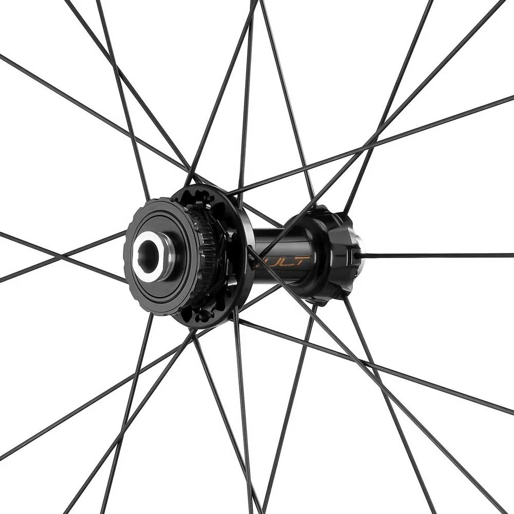 Campagnolo Hyperon Ultra Cl Disc Tubular Framhjul För Landsvägscykel, Black, 12 x 100mm