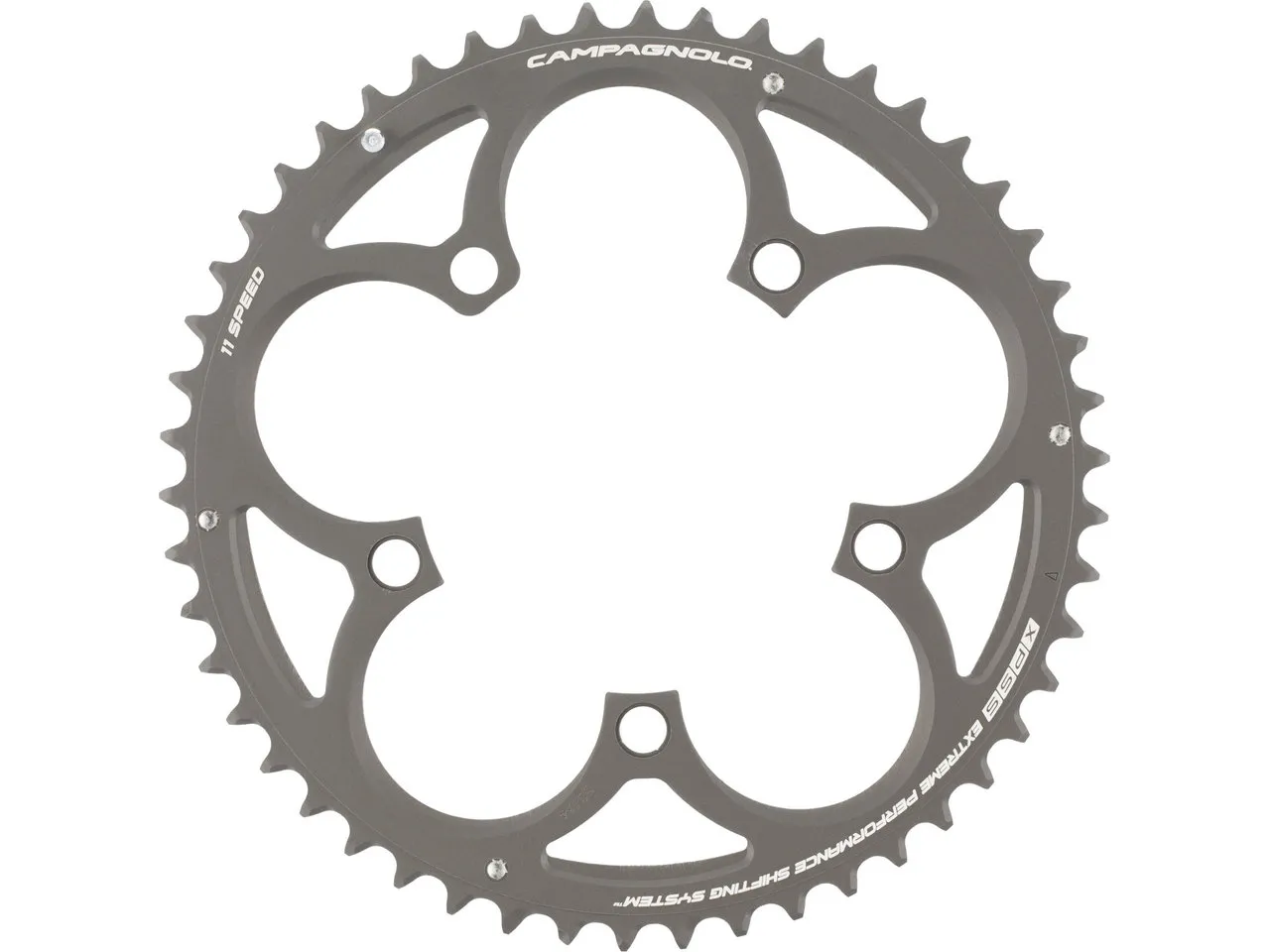 Campagnolo Kettenblatt Athena CT, 11-fach, 5-Arm, 110 mm Lochkreis 2011-2016, Svart Campagnolo Kettenblatt Athena CT, 11-fach, 5-Arm, 110 mm Lochkreis 2011-2016, Svart