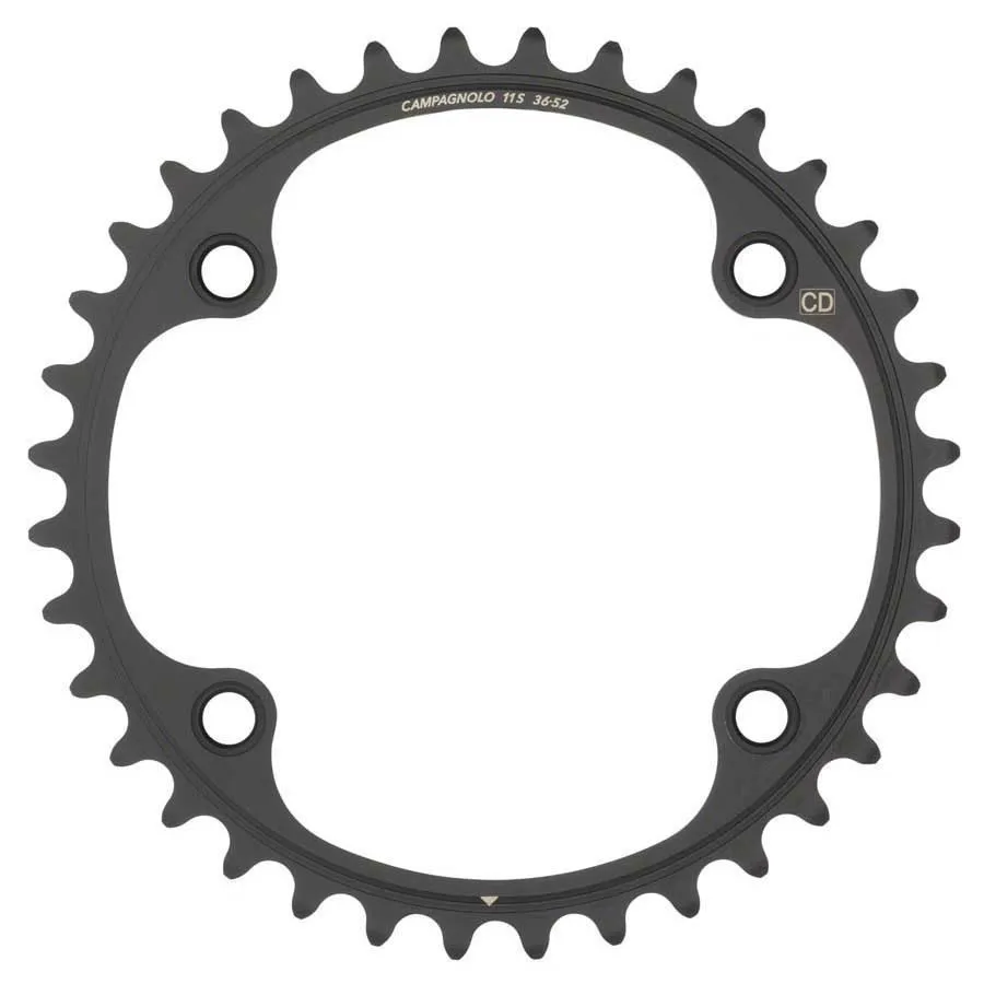 Campagnolo Potenza 112 Bcd 4b Ovalt Kedjehjul, Black, 34t