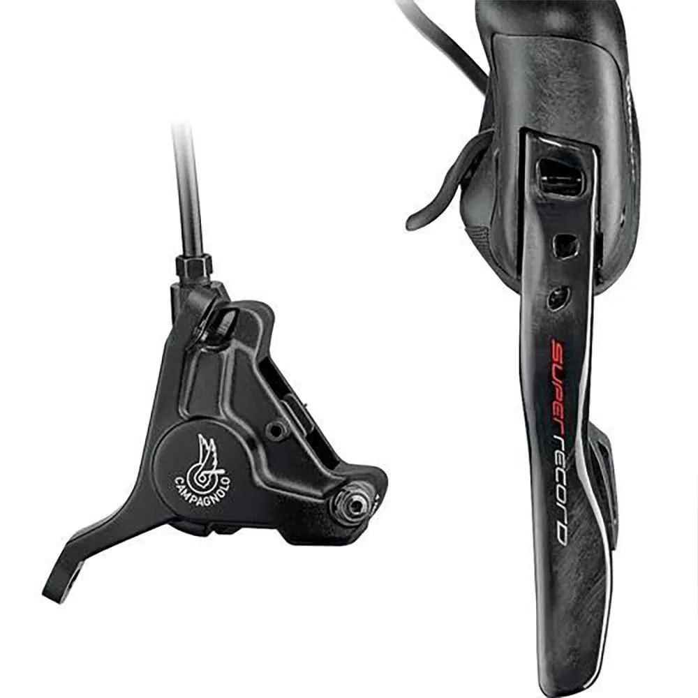 Campagnolo Record 12s 160 Mm Vänster Bakbroms, Black, One Size