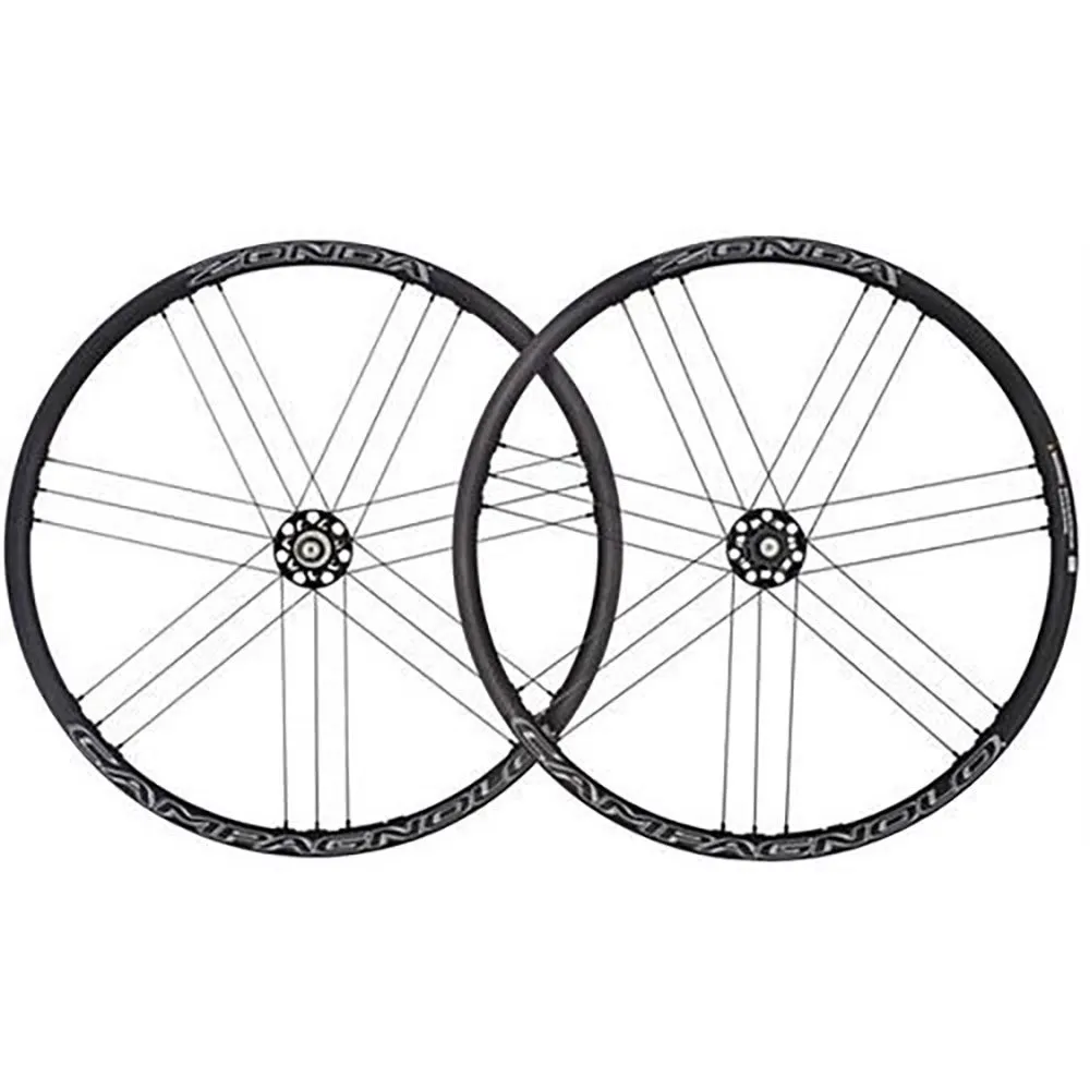 Campagnolo Zonda Disc Landsvägshjulset, Black, 12 x 100 / 12 x 142mm, Shimano/Sram HG
