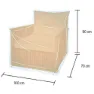 Campingaz 1-sitssoffa, Grey, 90 x 130 x 70cm