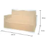 Campingaz 2-sits Soffa, Grey, 90 x 220 x 70cm