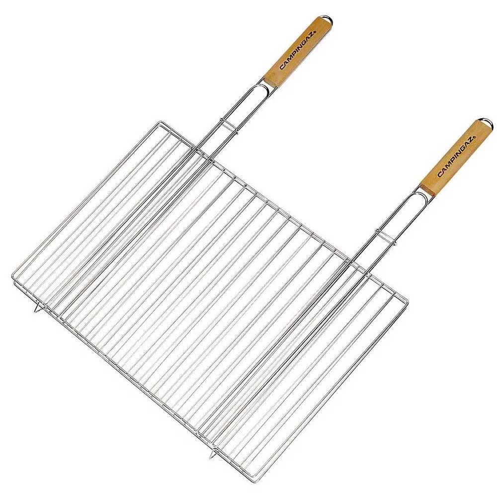 Campingaz Stor Rektangulär Dubbelgitterkorg, Silver, One Size