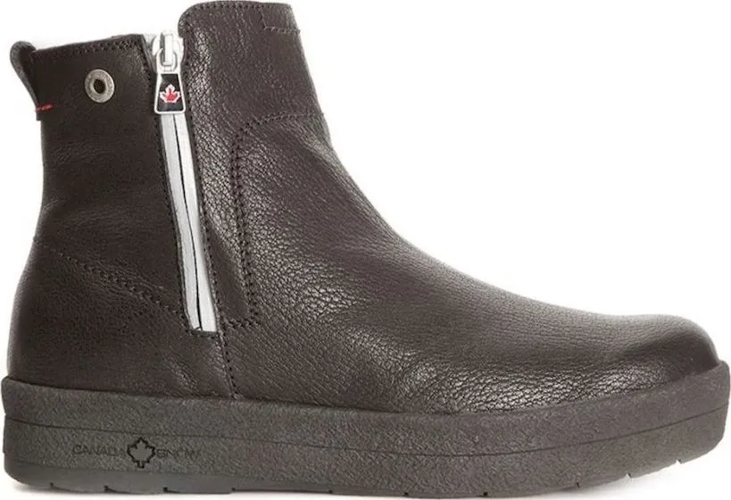 Canada Snow Women's Mount Baker Leather Boots Reflective Zip Canada Snow Women's Mount Baker Leather Boots Reflective Zip
