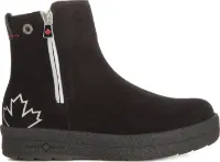 Canada Snow Women's Mount Baker Suede Boots Reflective Zip