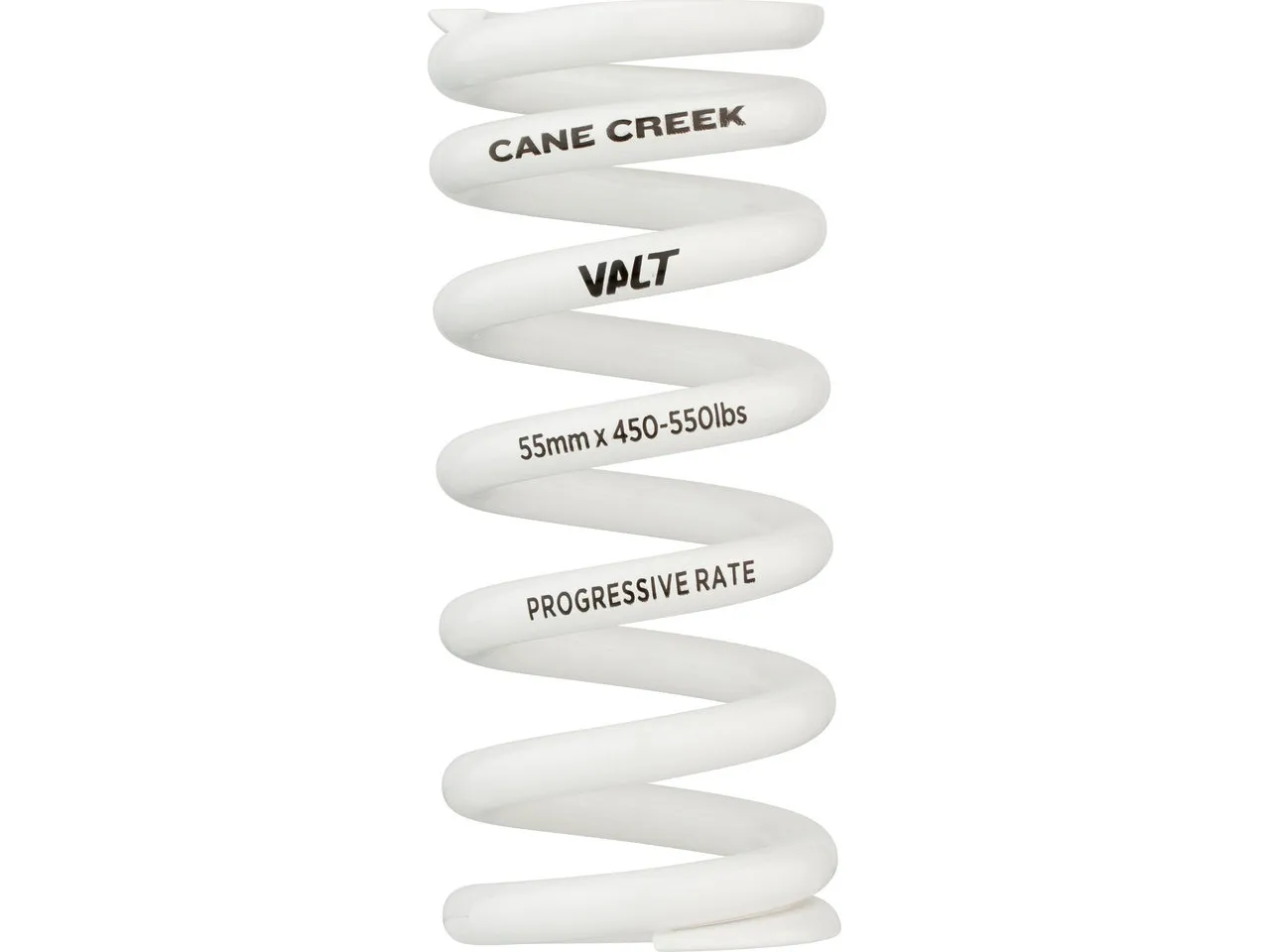 Cane Creek Progressive Stahlfeder VALT Lightweight für 50 - 57 mm Hub, White, 550lbs