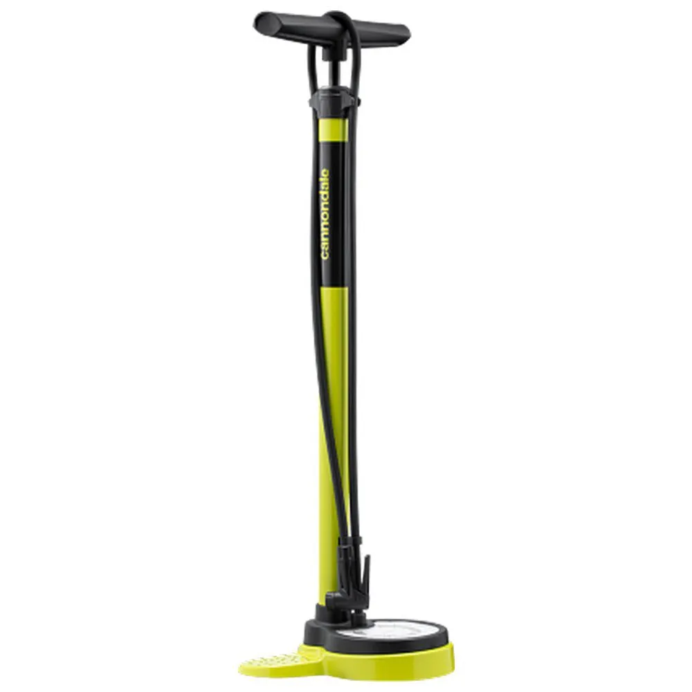 Cannondale Essential Cykelpump, Yellow, 140psi Cannondale Essential Cykelpump, Yellow, 140psi