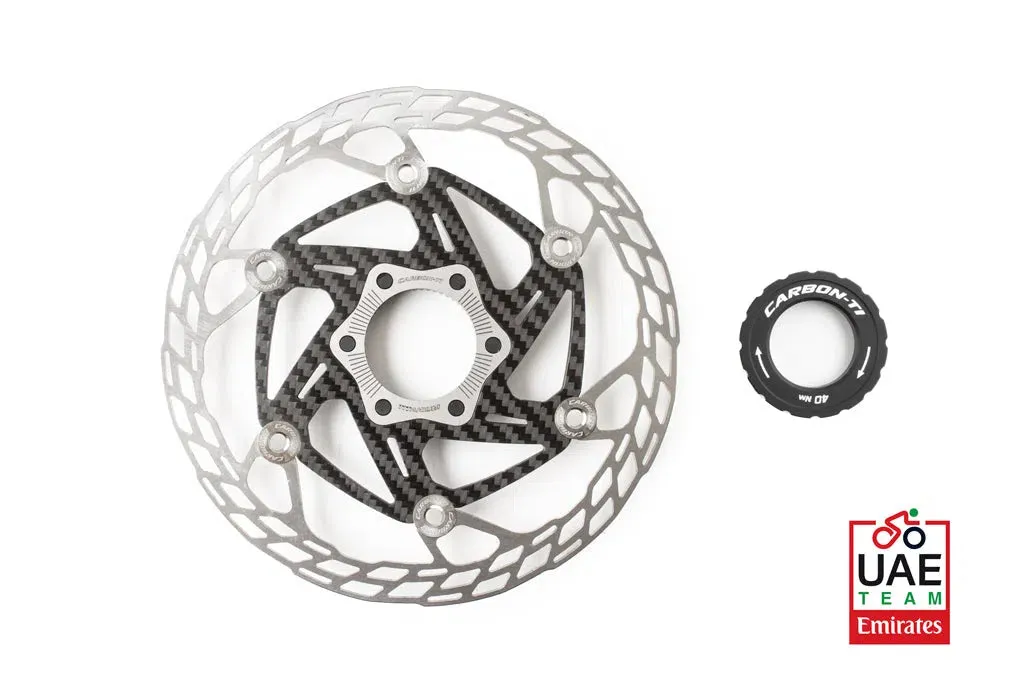 Carbon-Ti CARBON TI X Rotor Steelcarbon 3 Center Lock, Silver, 140mm