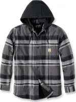 Carhartt Men's Flannel Fleece Lined Hooded Shirt Jacket Carhartt Men's Flannel Fleece Lined Hooded Shirt Jacket