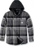 Carhartt Men's Flannel Fleece Lined Hooded Shirt Jacket