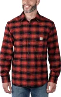 Carhartt Men's Flannel Long Sleeve Plaid Shirt Carhartt Men's Flannel Long Sleeve Plaid Shirt