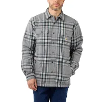 Carhartt Men's Flannel Sherpa Lined Shirt Jacket Carhartt Men's Flannel Sherpa Lined Shirt Jacket