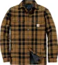 Carhartt Men's Flannel Sherpa-Lined Shirt Jacket