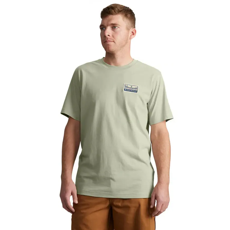 Carhartt Men's Relaxed Fit Lightweight Short-Sleeve Script Patch T-Shirt
