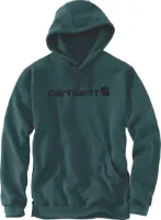 Carhartt Men's Signature Logo Hooded Sweatshirt Carhartt Men's Signature Logo Hooded Sweatshirt