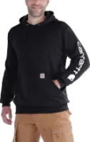 Carhartt Men's Sleeve Logo Hooded Sweatshirt Carhartt Men's Sleeve Logo Hooded Sweatshirt