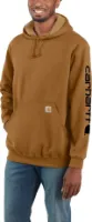 Carhartt Men's Sleeve Logo Hooded Sweatshirt Carhartt Men's Sleeve Logo Hooded Sweatshirt