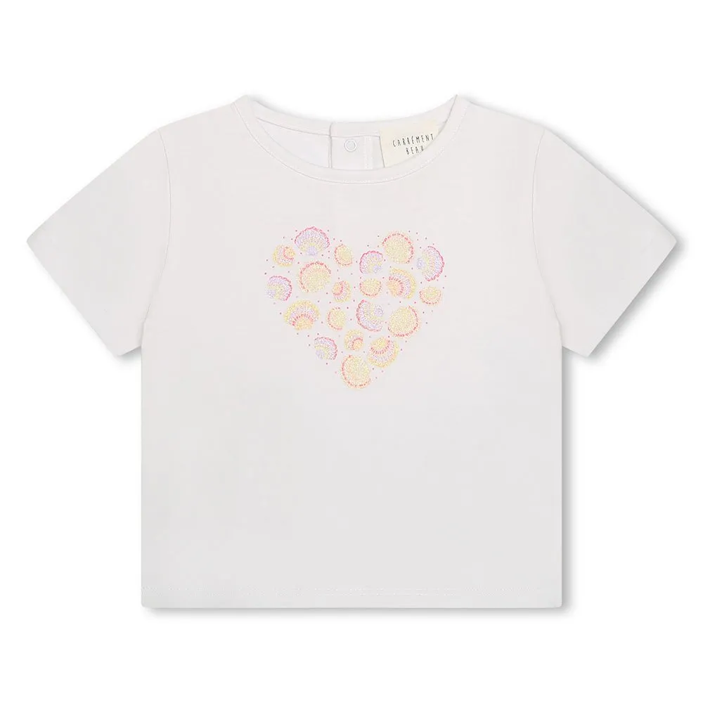 Carrement Beau Y30115 T-shirt Med Korta ärmar, White, 3Y