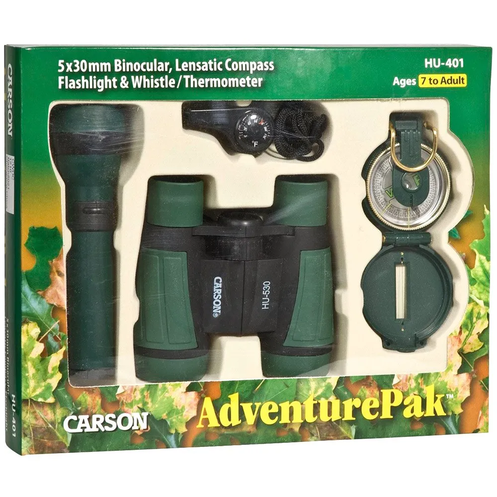 Carson Optical Adventure Pak Kikare, Green, One Size