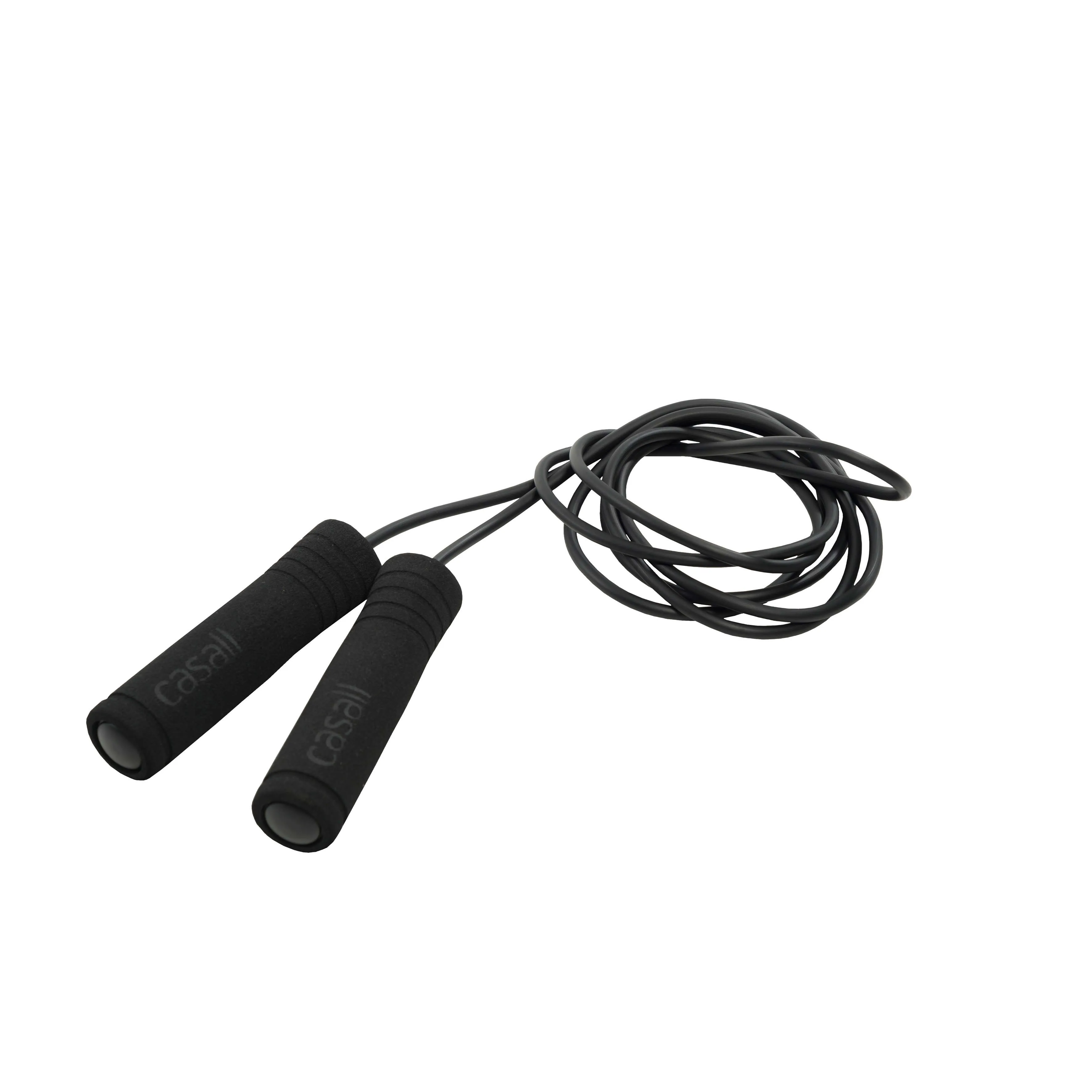 Casall Jump Rope Foam Handle, Black, One Size