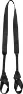 Casall Loop Yoga Mat Carry Strap, Black, One Size