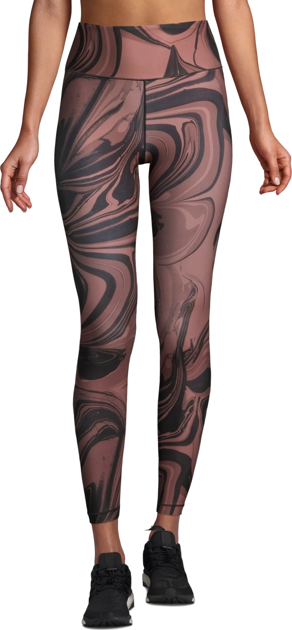 Casall Women's Marbles High Waist Tights, Marbles Brown Casall Women's Marbles High Waist Tights, Marbles Brown