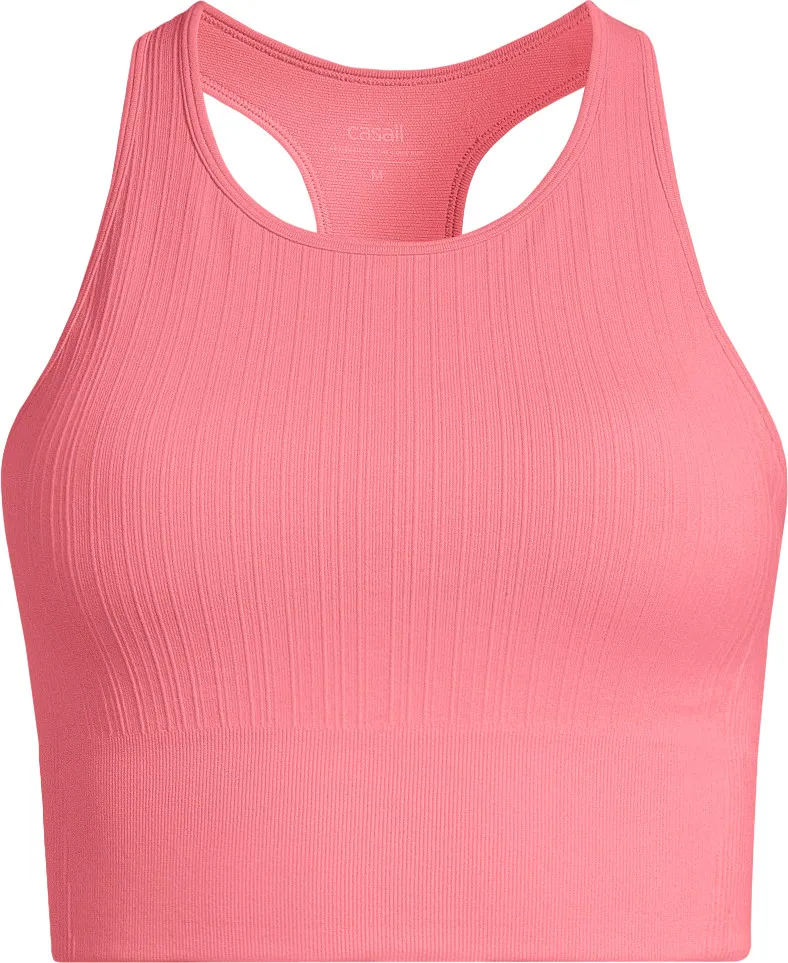 Casall Women's Multi Rib Seamless Padded Sports Top